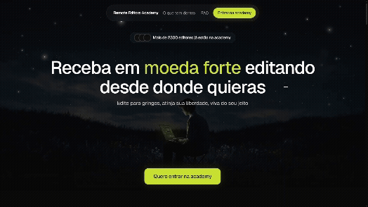 Landing Page - Remote Editors Academy